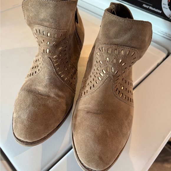 Rebels Brown Suede Ankle Booties - Picture 2 of 3